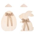 thumbnail image 1 of 2 Ensembles d'Ornements en Bois en Forme d'Animaux pour Pâques, 1 of 9