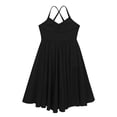 thumbnail image 3 of Aislor Filles Enfants Justaucorps Débardeur Uni à Dos Croisé Robe de Danse Ballet Costume de Danse Lyrique Moderne Noir TG, 3 of 7