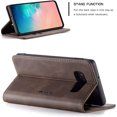 thumbnail image 5 of KOMI Wallet Case for Samsung Galaxy S10e, Premium PU Leather Case Vintage Matte Wallet Flip Cover [Card Slots] [Magnetic Closure] Stand Function Folio Shockproof Full Protection Coffee, 5 of 5