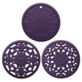 thumbnail image 1 of Kitchen Set Pots and Pans Non-Slip Carved Potholders Kitchen Heat Protection Pad for Countertop Set of 3, 1 of 4