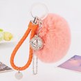 thumbnail image 1 of Becaristey Plush Pompom Wristlet Keychain Fashionable And Convenient Accessory For Everyday Easy To Durable Korean fans, 1 of 6