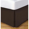 thumbnail image 1 of Lux Hotel FRE23614CHOC04 Jupe de Lit en Microfibre Basique 14 Pouces Chocolat - Très Grand, 1 of 10