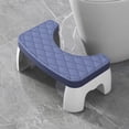 thumbnail image 1 of Home Improvement Soft Toilet Stool Bathroom Hair Non-slip Treading Stool Office Padded Footstool Home Essentials, 1 of 6