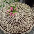thumbnail image 3 of Handmade Crochet Crochet Hollow Gabson Series Small  Tablecloth Wedding Tablecloth, 3 of 5