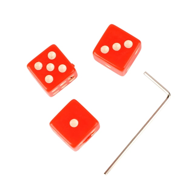 Guitar Volume Control Knobs, Wear Dice Shape Volume Tone Knobs 3PCS With 1 Wrench For Electric Guitar Black,Red,White
