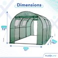 thumbnail image 2 of Plexalife Deluxe Walk-In Tunnel Greenhouse with Green Cover, 2 of 8