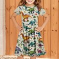 thumbnail image 1 of LOVZFMLL 2-12 Years Girls' Summer Casual Sleeveless Round Neck Button With Pockets Dress, 1 of 3