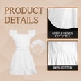 thumbnail image 3 of Aspire Retro Ruffle Apron with Headband, Adjustable Kitchen Cooking Apron for Women, Vintage Baking Apron Maid Costume - L, 3 of 7