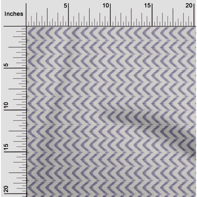 oneOone Georgette Viscose Fabric Chevron Ikat Print Fabric BTY 42 Inch Wide