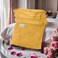 thumbnail image 1 of ZZkhGO Ultra-Soft Milk Fleece Throw Blanket, Lightweight Breathable Cooling Blanket, Moisture-Wicking Skin-Friendly Nap Blanket for Couch Bed Office Travel Gift, Yellow, 1 of 6