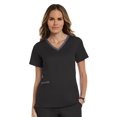 thumbnail image 1 of Maevn MATRIX Haut de Blouse Médicale à Col en V Double Contraste pour Femmes, TTP - 3TG, Livraison Gratuite, 1 of 1