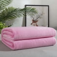 thumbnail image 1 of Solid Color Double Sided Flannel Blanket for All Seasons - Soft Lightweight Breathable Office Nap and Summer Conditioning - Versatile Home Camping Sofa Decor, 1 of 8