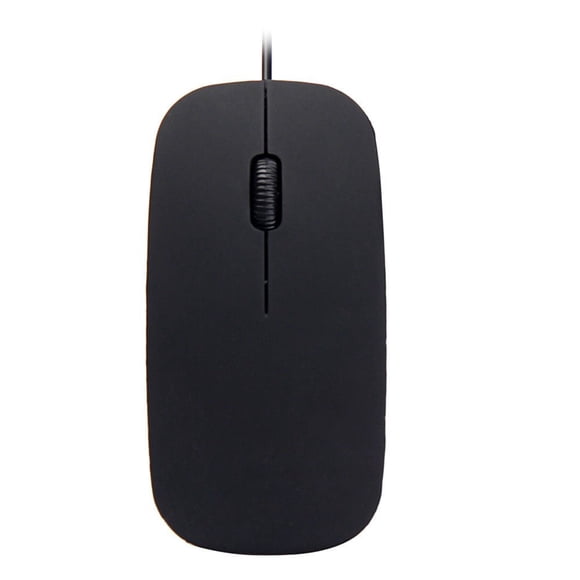 Wired Ultra-thin Mini Mouse Desktop Computer Laptop Matte Black White Cute Ergonomic Gaming Mouse