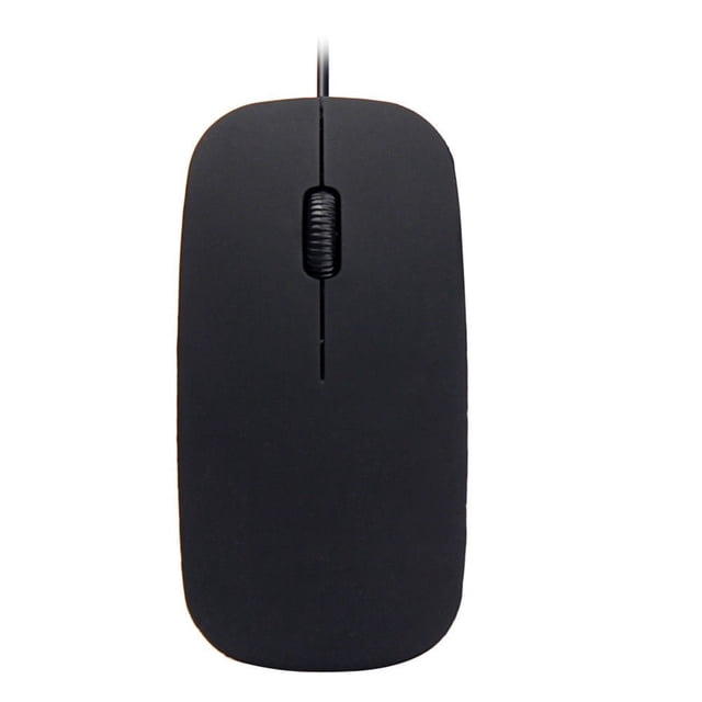 Wired Ultra-thin Mini Mouse Desktop Computer Laptop Matte Black White Cute Ergonomic Gaming Mouse