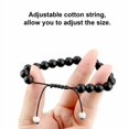 thumbnail image 1 of Bracelets Assortis à la Mode Ajustables Noir Mat Roches Cheville Accessoires pour Femmes Bracelet Diffuseur Perles de Prière Accessoires Cadeaux pour Hommes Vert, 1 of 1