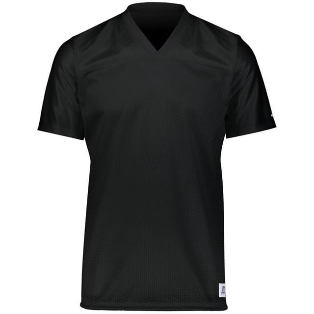 Youth Solid Flag Football Jersey, Black - Small