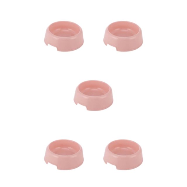 VONKY Long-lasting Dog Bowl Reliable Choice For Active Dogs Durable And Long-lasting pink 5Set