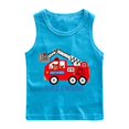 thumbnail image 1 of RXIRUCGD 2025 Vêtements d'Été pour Enfants Chemise de Base à Col Rond Sans Manches pour Garçons, 1 of 2