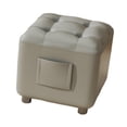 thumbnail image 4 of simhoa Small Foot Stool Ottoman Step Stool Footstool for Bedroom Living Room Indoor Gray, 4 of 8