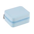 thumbnail image 1 of ruzhgo Portable Jewelry Box Dust-proof Storage Organizer Compartments Case Organization Fashion 2 Layers Gift Holder Container Light Pink Light Blue, 1 of 6