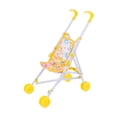 thumbnail image 1 of Milaget Poussette pour Poupée Bébé, Jeu d'Imitation, Décoration de Maison de Poupée, Jouet Chariot Poussoir Jaune, 1 of 9