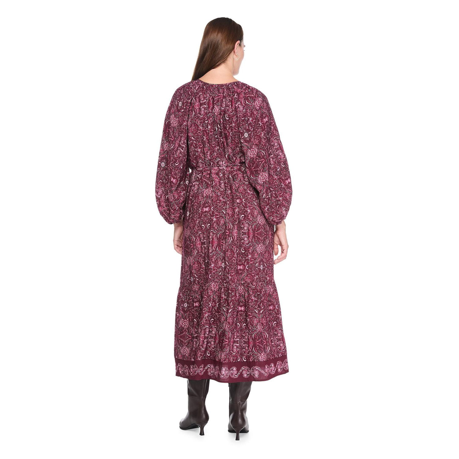 Robe longue imprimée George pour femmes