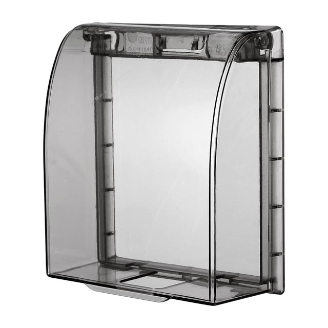 Uxcell 4.41 x 3.9 x 1.65 Inch Outlet Cover Box, Transparent Black