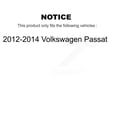 thumbnail image 2 of Transit Auto Front Rear Coated Drilled Slotted Disc Brake Rotors and Ceramic Pads Kit for Car 2012-2014 Volkswagen Passat KDC-100296, 2 of 11