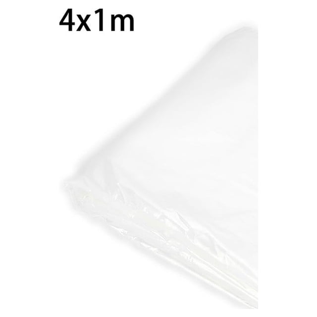 Transparent Plastic Greenhouse Poly Film Polytunnel Hot House Cover Various L