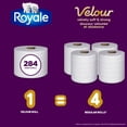 thumbnail image 2 of Royale Velour Toilet Paper, 12 equal 48 Rolls, 284 Sheets Per Roll, 2 of 9