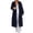 Navy, variant on Pisexur Women's Hooded Cardigan Fashion Fall Long trench coat women Casual Long Sleeve Open Front Slouchy Wool Blend Trench Coats Oversized Chunky Winter Clothing for Women S-2XL Blue
