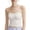 White, variant on Seamless Ribbed Cami Tops, Womens Girls Spaghetti Strap Slim Fitting Cropped Camisole for Layering Daily Wear White M