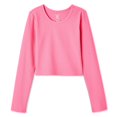 thumbnail image 2 of Athletic Works Girls' Long Sleeve Rib Top, 2 of 6