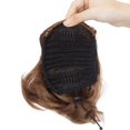 thumbnail image 4 of Chouchou Classique à Clipser en Forme de Beignet, Extension de Cheveux avec Cordon de Serrage, 4 of 6