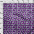 thumbnail image 2 of oneOone Viscose Chiffon Fabric Leaves & Floral Block Printed Fabric 1 Yard 42 Inch Wide, 2 of 4