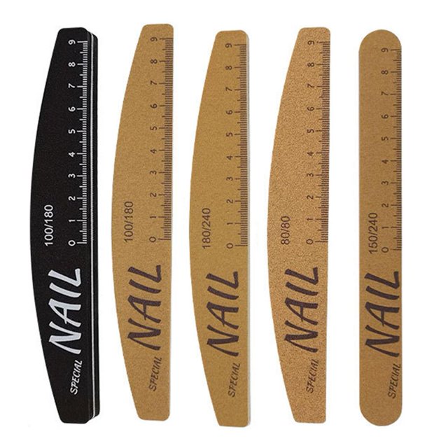 Professional Emery Board Manicure Pedicure Art Tools Nail File Double-sided