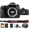 thumbnail image 1 of Canon EOS 80D DSLR Camera (International Model) - Starter Bundle with 64GB Memory Card, Padded Case, and Cleaning Kit(International Model), 1 of 6