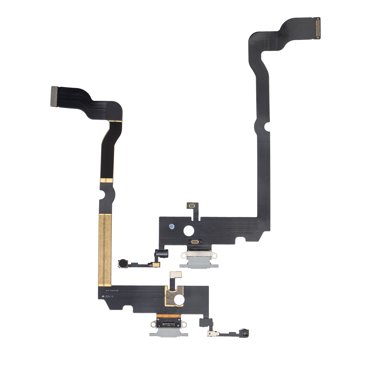 Câble Flexible de Port de Charge de Remplacement Compatible pour iPhone TP Max (Premium) (Argent)
