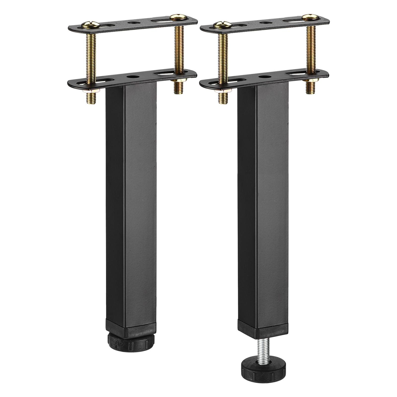 Unique Bargains 2 Sets Adjustable Height Bed Frame Support Legs Replacement(220mm-255mm/8.7'-10')