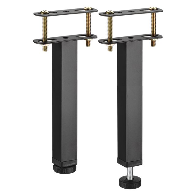 Unique Bargains 2 Sets Adjustable Height Bed Frame Support Legs Replacement(220mm-255mm/8.7'-10')