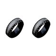thumbnail image 1 of kurtrusly Unique Vintage Steel Ring Suitable For All Genders Gifts For Friends Metal Ring For Men Vintage Rings All black 7 2Set, 1 of 6