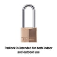 thumbnail image 4 of Master Lock 1-9/16” Solid Brass Body Padlock with 2” Shackle, 4 of 6