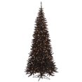 thumbnail image 1 of Vickerman 7.5' Black Fir Slim Artificial Christmas Tree with 500 Clear Lights, 1 of 3