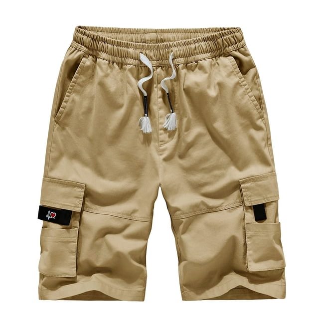 DPTALR Men's Plus Size Cargo Shorts Multi-Pockets Relaxed Summer Beach Shorts Pants