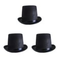 thumbnail image 1 of Transemion Adult Top Hat Victorian Magician Fancy Accessory Fit One Dress Size Most Style A 3Set, 1 of 6
