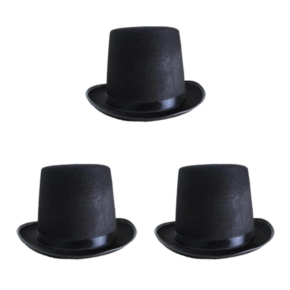 Transemion Adult Top Hat Victorian Magician Fancy Accessory Fit One Dress Size Most Style A 3Set