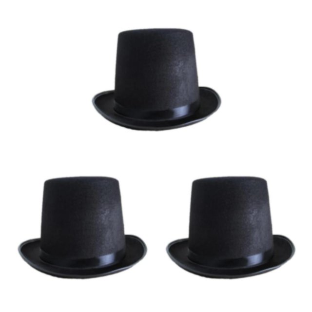 Transemion Adult Top Hat Victorian Magician Fancy Accessory Fit One Dress Size Most Style A 3Set