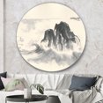 thumbnail image 2 of Designart 'vagues de l'Océan' Art Mural Traditionnel en Métal - Disque de 36, 2 of 5