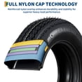 thumbnail image 4 of BeesClover Trailer Tire & Wheel Assembly Set of 2, 760LB Capacity for Utility & Boat Trailers, 4 of 8