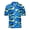 Blue, variant on TopLLC Mens Tropical Shirts Short Sleeve Casual Button Down Shirt Floral Regular Fit Hawaiian Shirt Aloha Beach Polo Shirts Plaid Shirt Men